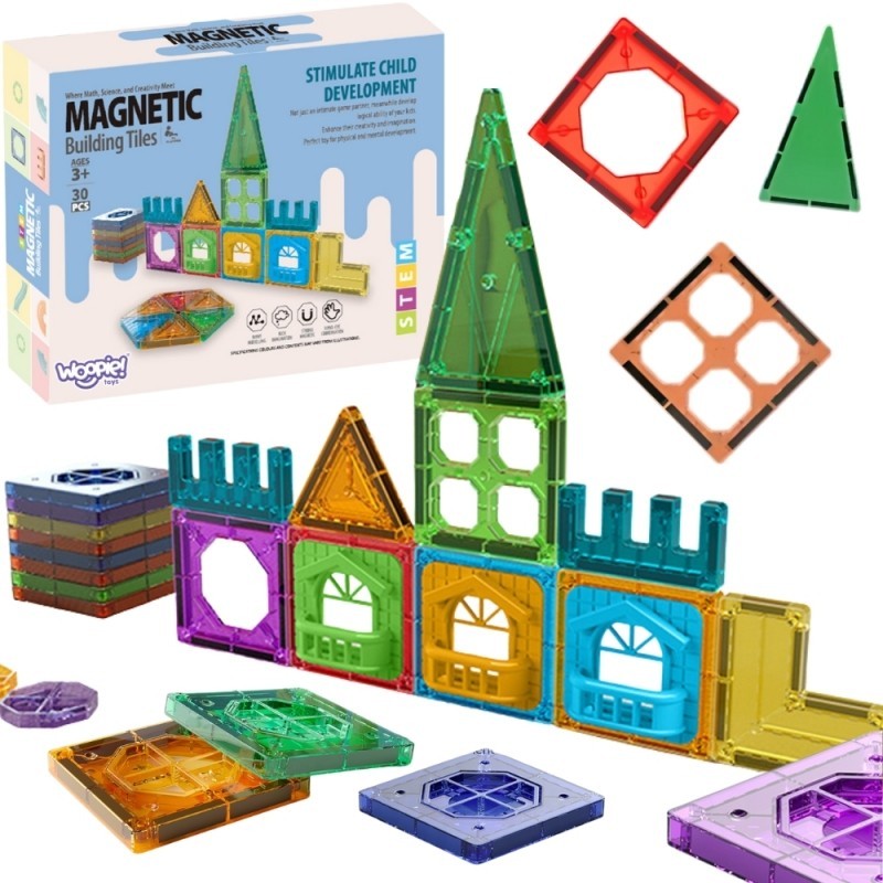 Magnetklotsid 3D 30 osaline komplekt