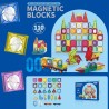 Magnetklotsid 3D õppekomplekt 110 tk.