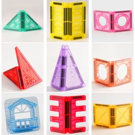 Magnetklotsid 3D õppekomplekt 110 tk.