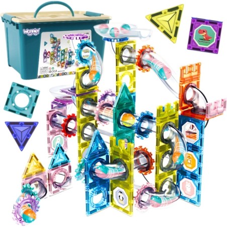 Magnetklotsid 3D pallirada 126 tk.