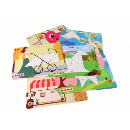 Tangrami pusle 7 magnetplokki