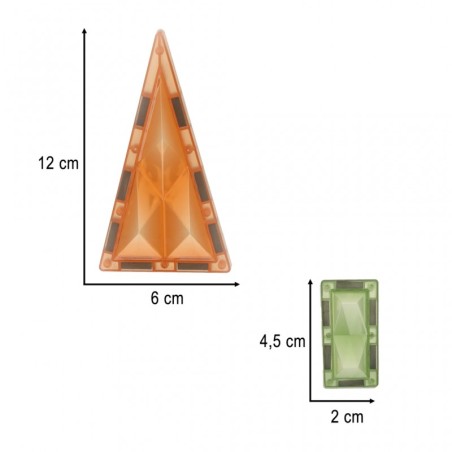 Magnetklotsid tuledega 90 osaline