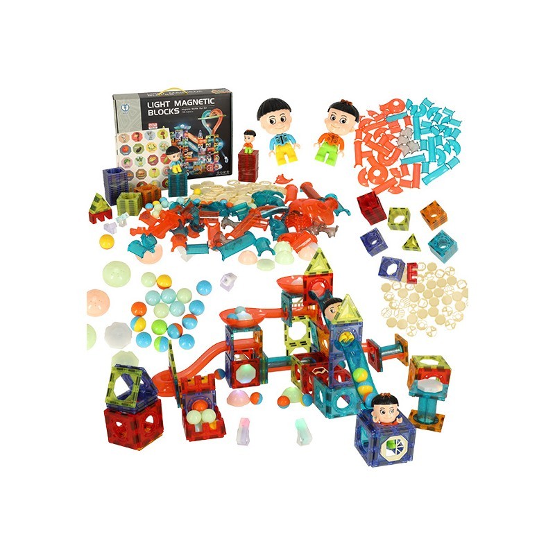 Magnetklotsid, pallirada, tuled, 202 osaline