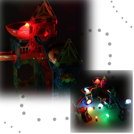 Magnetklotsid, pallirada, tuled, 202 osaline