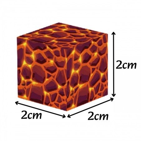 Magnet kuubikud ehitusklotsid (2x2 cm) pixels 74 osaline komplekt