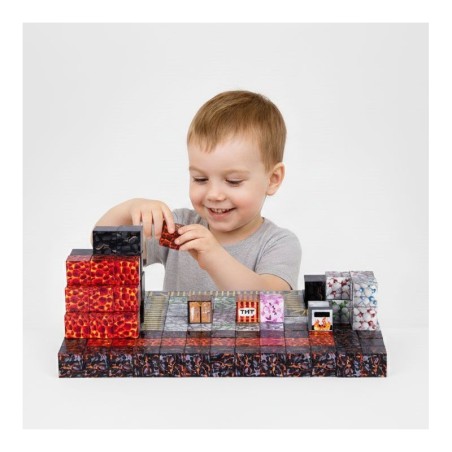 Magnetilised ehitusklotsid (2x2 cm), 160-osaline komplekt, magnetkuubikud
