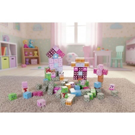 Magnetilised ehitusklotsid (2x2 cm), 113-osaline komplekt, magnetkuubikud