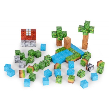 Magnetilised ehitusklotsid (2x2 cm), 88-osaline komplekt, magnetkuubikud