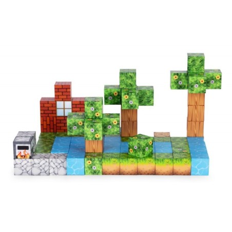 Magnetilised ehitusklotsid (2x2 cm), 88-osaline komplekt, magnetkuubikud