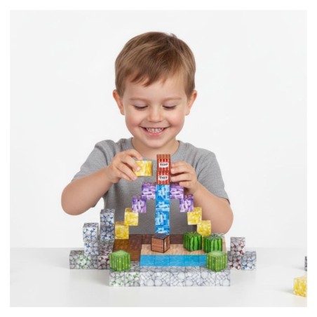 Magnetilised ehitusklotsid (2x2 cm), 88-osaline komplekt, magnetkuubikud