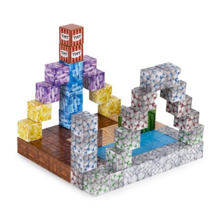 Magnetilised ehitusklotsid (2x2 cm), 88-osaline komplekt, magnetkuubikud