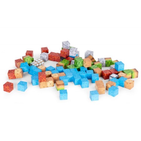 Magnetiliste ehitusklotside (2,5x2,5 cm) komplekt lastele 87 osaline, magnetkuubikud