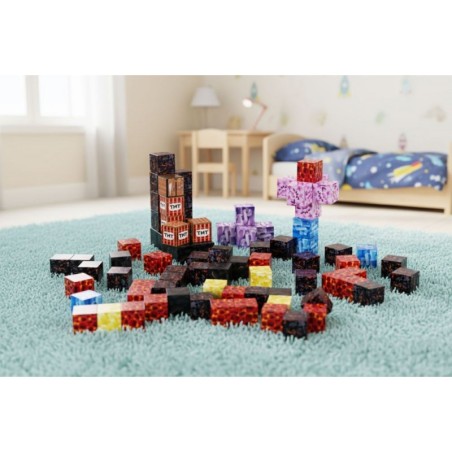 Magnetilised ehitusklotsid (2x2 cm), 86-osaline komplekt, magnetkuubikud