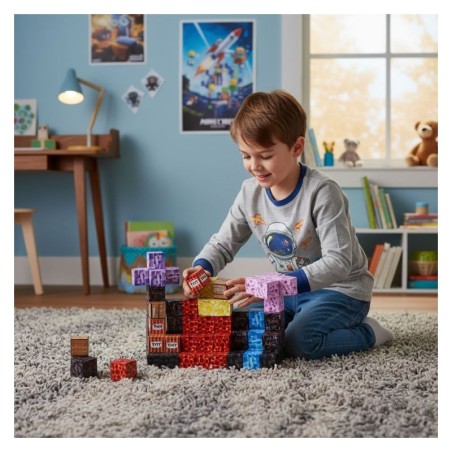 Magnetilised ehitusklotsid (2x2 cm), 86-osaline komplekt, magnetkuubikud