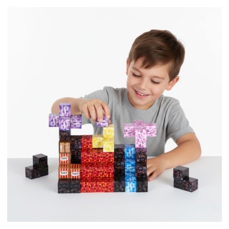 Magnetilised ehitusklotsid (2x2 cm), 86-osaline komplekt, magnetkuubikud