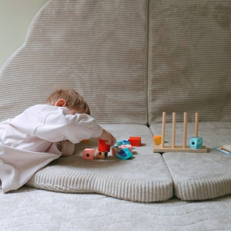 Krabi puidust pusle plokid pastell