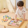 Puidust klotsid Karbis montessori 141 tk