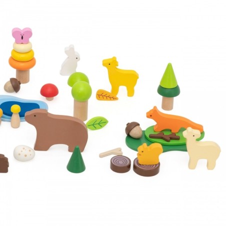 Puidust klotsid Karbis mets, 58 tk.