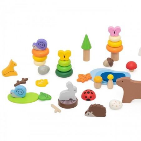 Puidust klotsid Karbis mets, 58 tk.