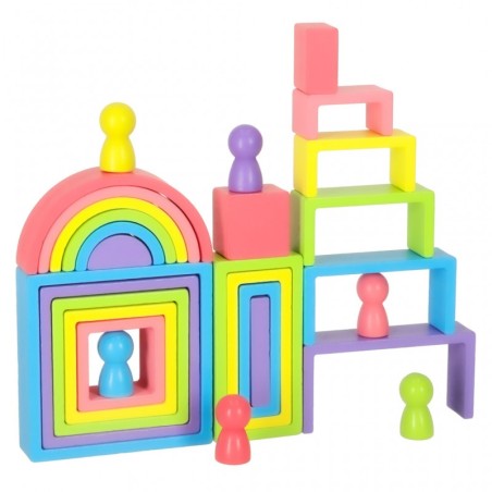 Värvilised montessori klotsid