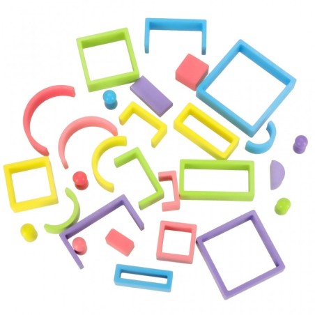 Värvilised montessori klotsid