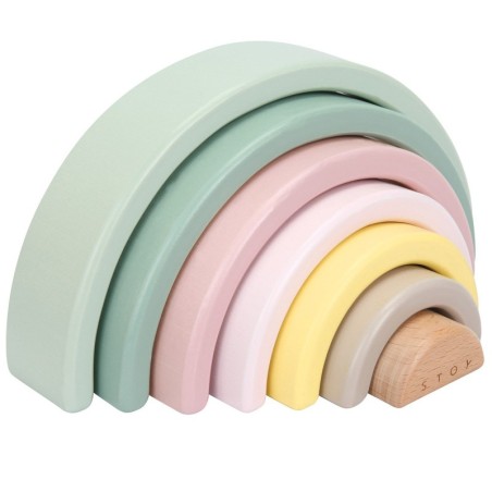 Puidust vikerkaare klotsid