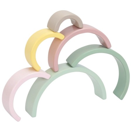 Puidust vikerkaare klotsid