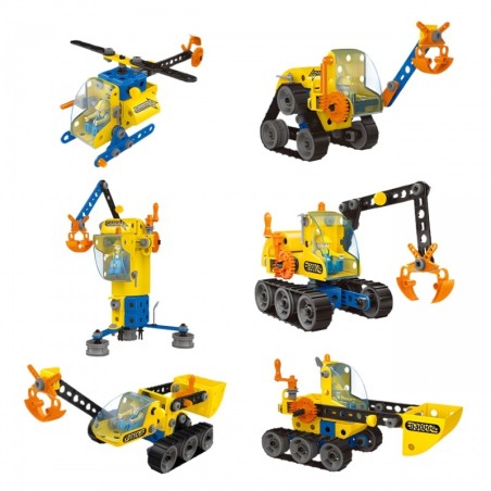 ehitus konstruktor ehitavad ehitussõidukeid 6 STEAM-mudelit