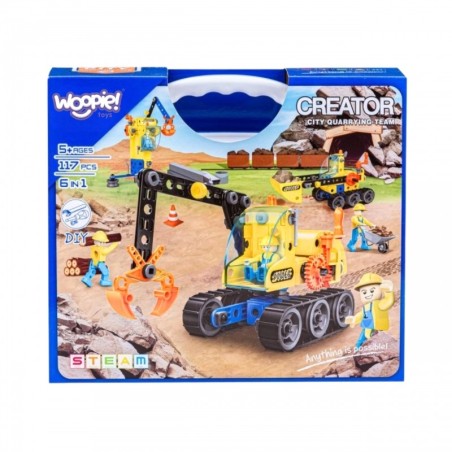 ehitus konstruktor ehitavad ehitussõidukeid 6 STEAM-mudelit