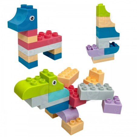 WOOPIE pehmete klotside komplekt, 99 tk karbis