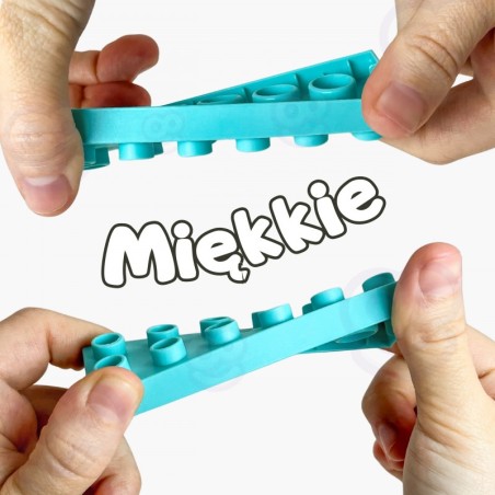 WOOPIE pehmete klotside komplekt, 99 tk karbis