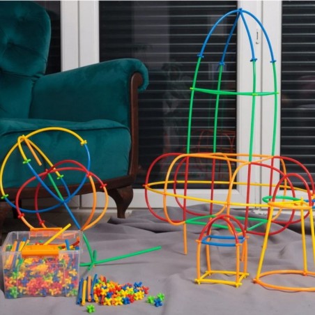 WOOPIE Ehitusklotsid Värvilised kõrred 1000 tk.