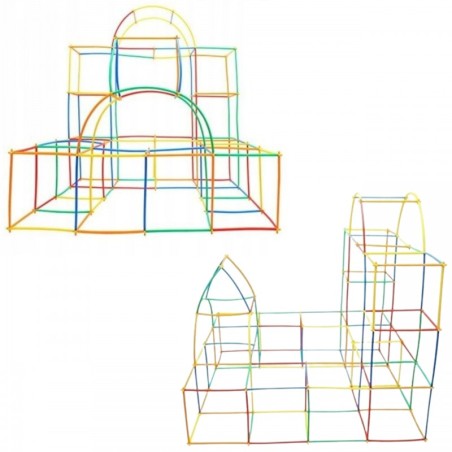 WOOPIE Ehitusklotsid Värvilised kõrred 1200 tk.