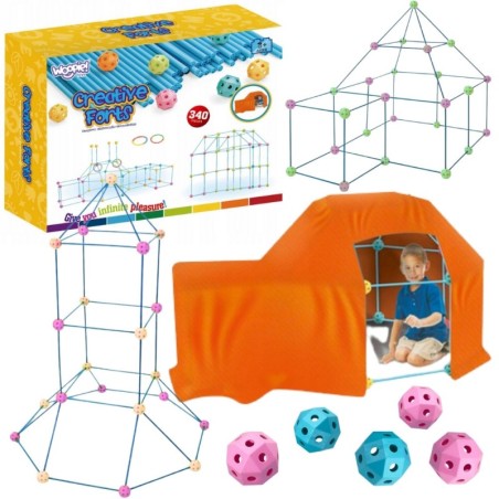 WOOPIE Ehituskomplekt XXL Telgialuse torukõrred 340 tk.