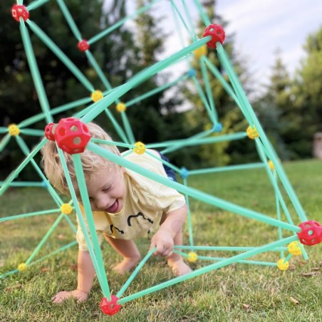 WOOPIE Big Blocks Ehitustelgikomplekt Õlekõrred 128 tk.