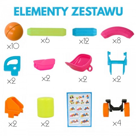 WOOPIE magnetilised ehitusklotsid Sõidukid 52 tk.