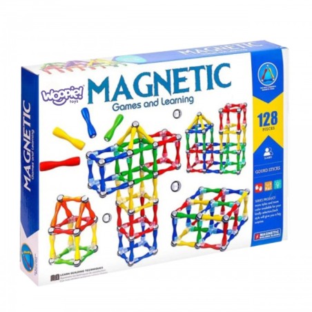 WOOPIE magnetilised ehitusplokid 3D 128 tk XXL