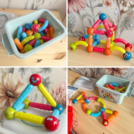 WOOPIE magnetilised õppeklotsid 52 tk.