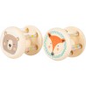 Baby Rattles Animals Pastell