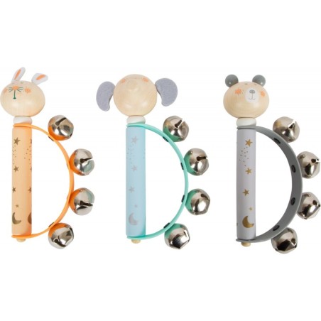 Pastellsetes toonised beebi kõristi