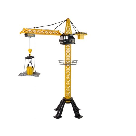 Kaugjuhtimispuldiga juhitav ehituskraana. 90 cm kõrgune Eiffeli torni konstruktsioon.