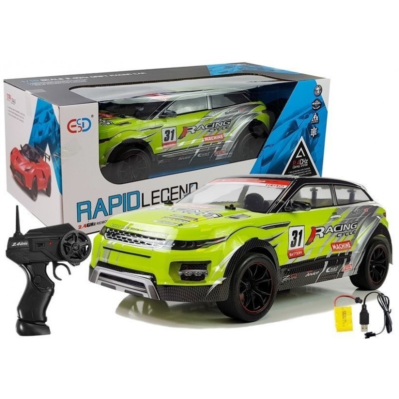 R/C automaastur 1:10 Roheline