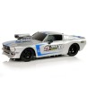R/C sportauto 1:16 Silver Blue Stripes Pilot