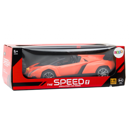 Auto kaugjuhitav sportauto RC 1:16 oranž