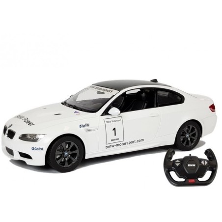 Auto R/C BMW M3 Rastar 1:14 Valge