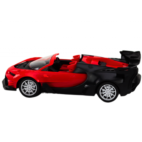 Mänguauto kaugjuhitav sportauto RC 1:18 punane
