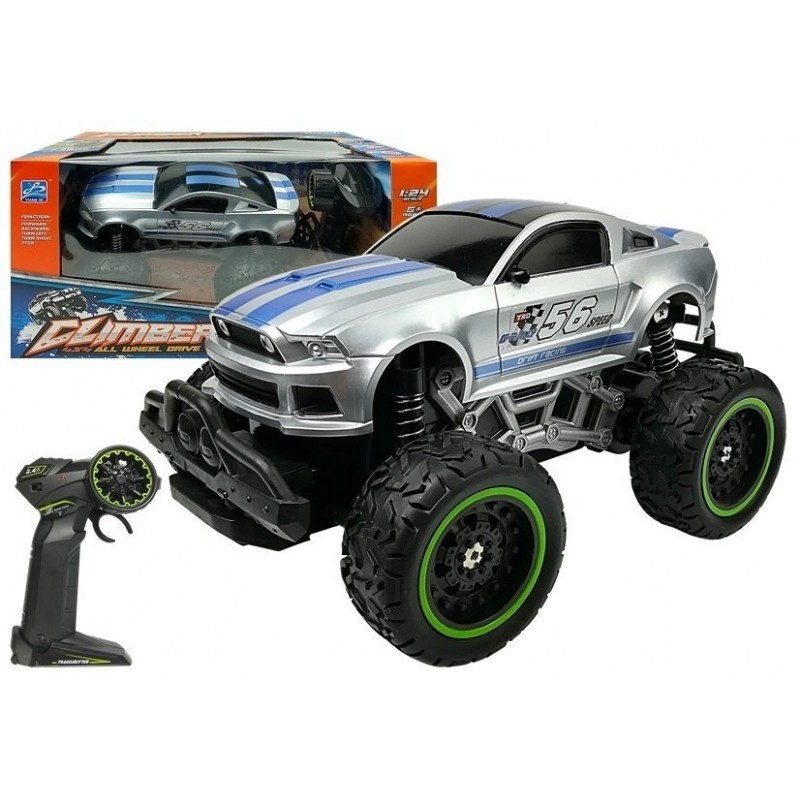 Kaugjuhitav auto Off-road R/C Silver High Wheels