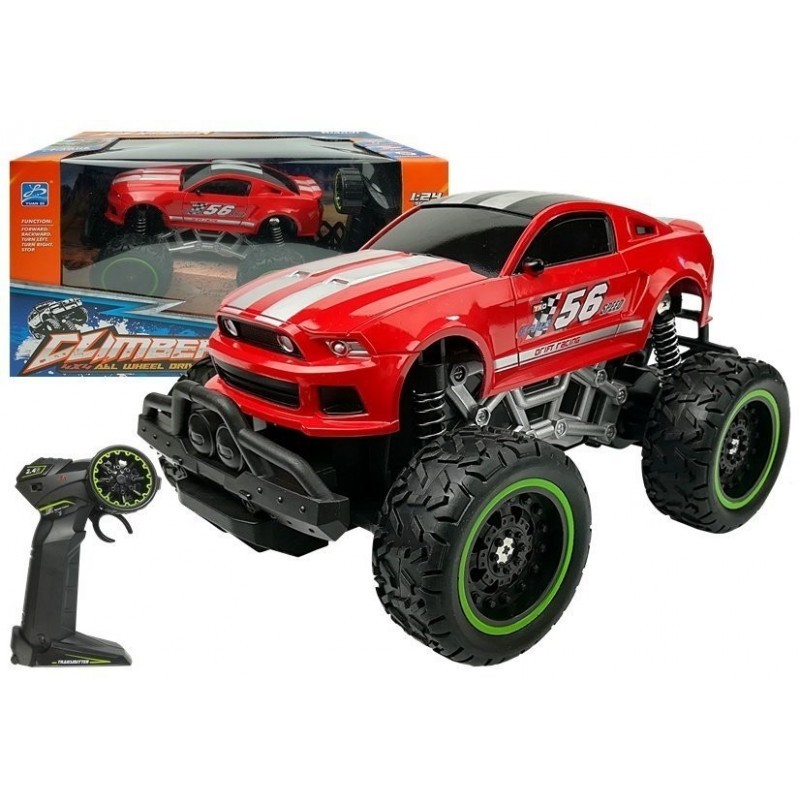 Kaugjuhitav auto Off-road R/C Red High Wheels