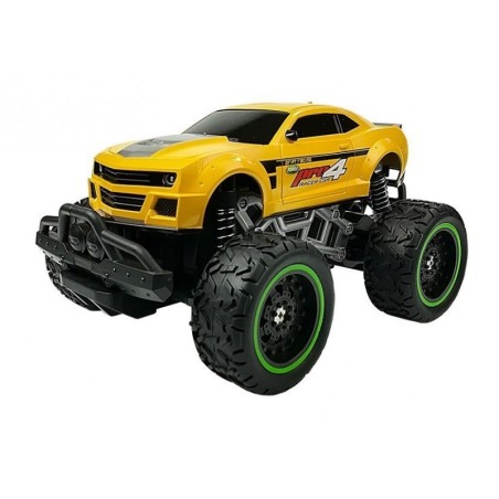 Kaugjuhtimisega auto Off-road R/C kollased kõrged rattad