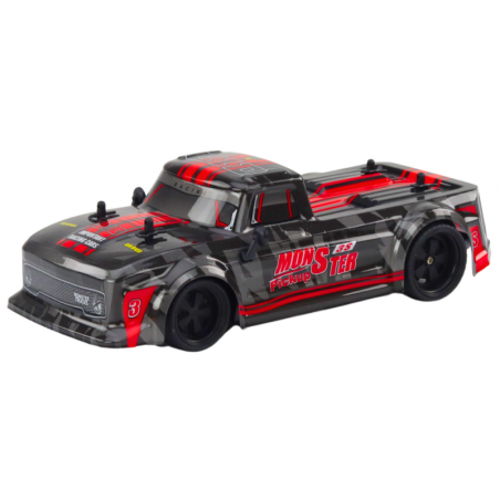 Kaugjuhitav autokorje 1:18 kummirehvid punane